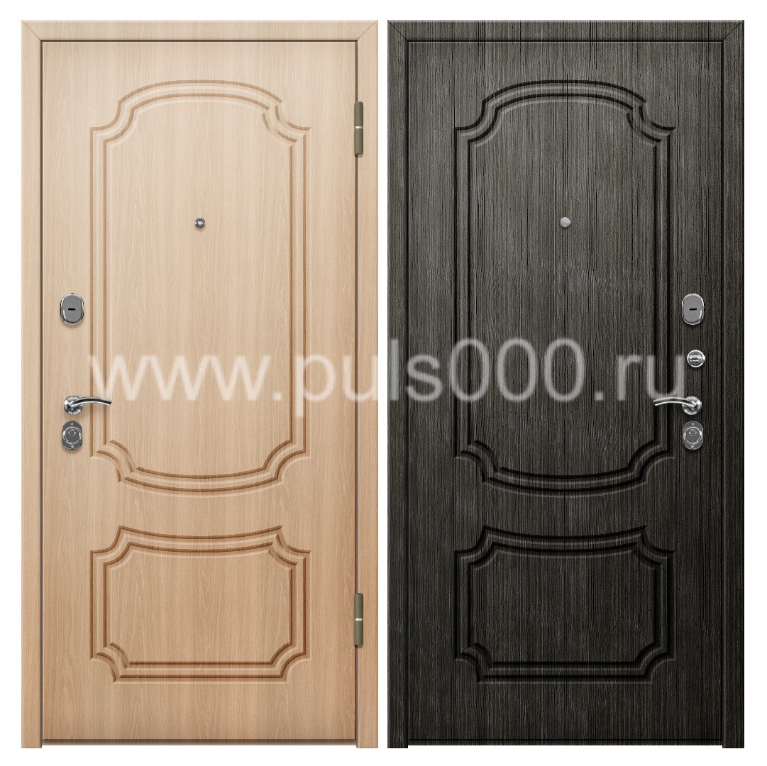 Уличная дверь с МДФ + МДФ в коттедж MDF-203